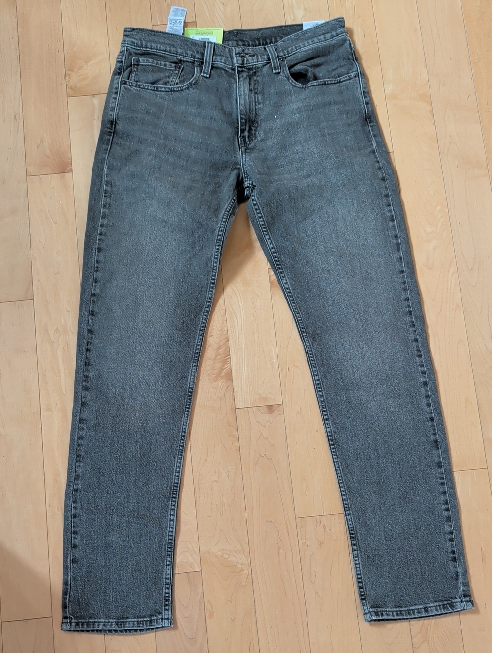 NWT Levi's Men's 502 Straight Jeans - Charcoal Black Wash